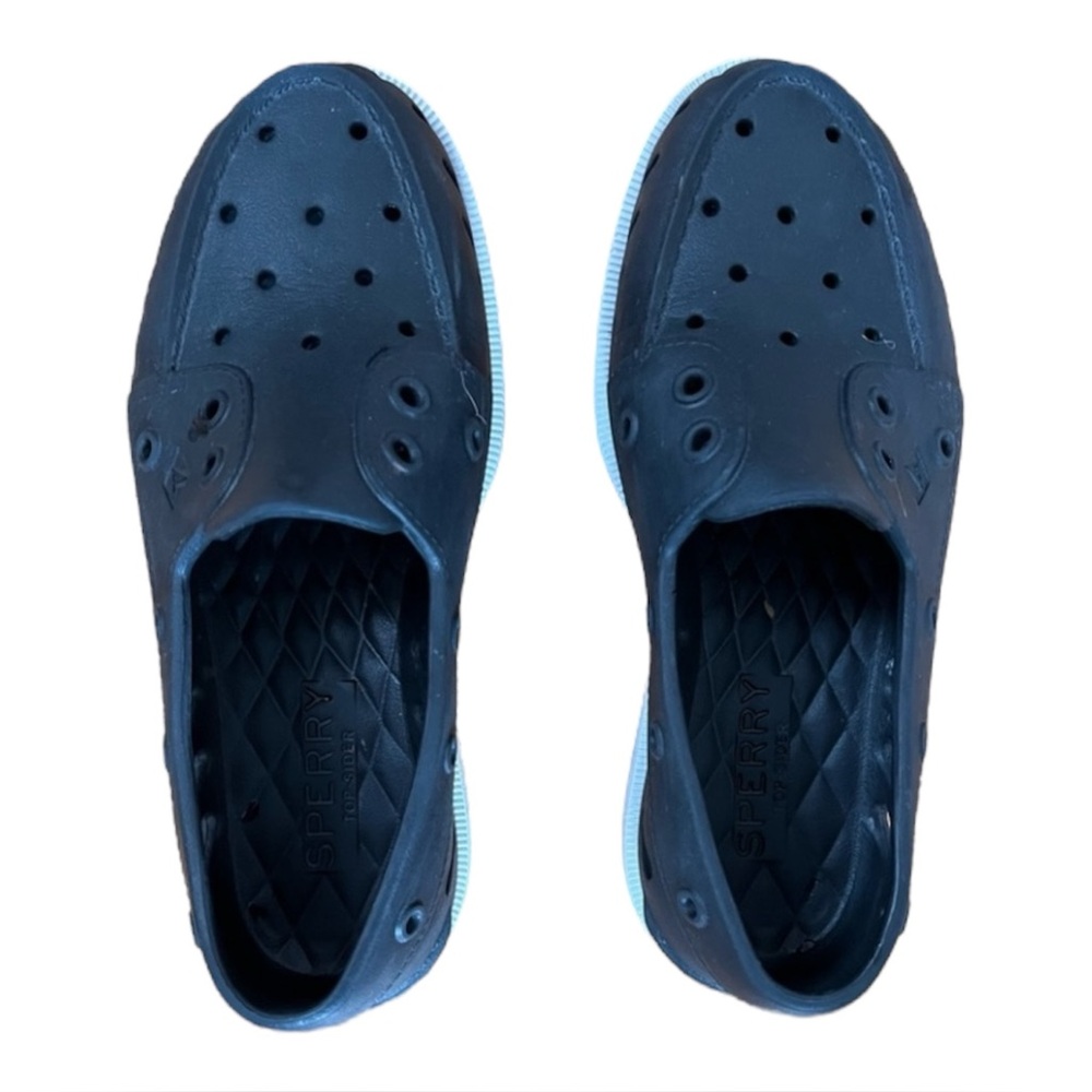 2/$15 - Sperry’s black  Perforated Slip-On Boat Shoes